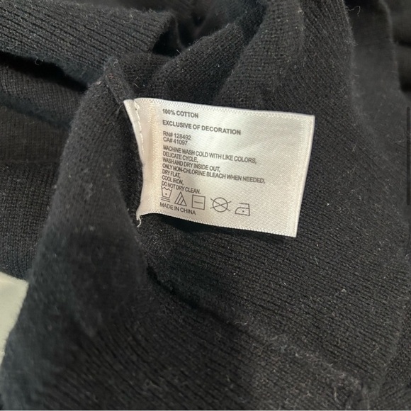 Gregnorman long sleeve V-neck sweater black size:L - Picture 7 of 13